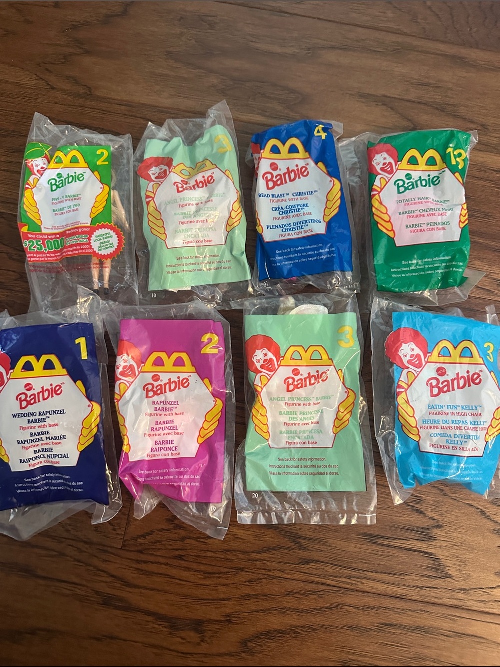 90’s McDonald's Barbie Collector Happy Meal Toys - Assorted Colorful Pack
